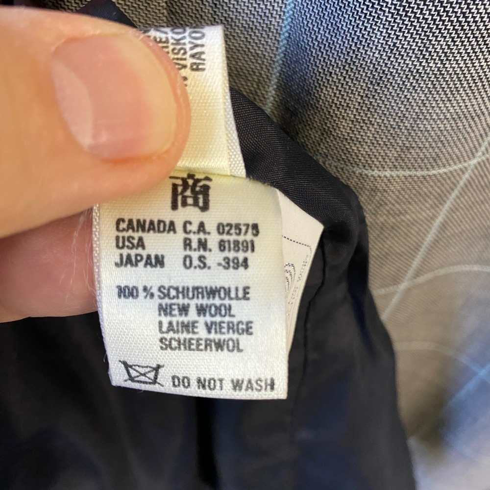 Escada Margaretha Ley Vintage Plaid Midi Skirt Grey Windowpane West Germany 38 - Picture 11 of 13